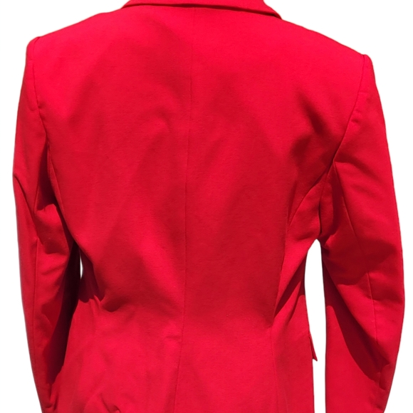Calvin Klein Red Single-Button Blazer - Picture 3 of 8